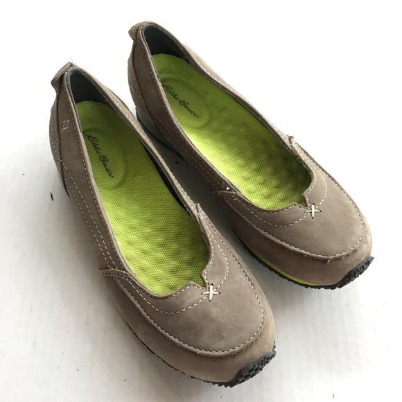 NEW Eddie Bauer Suede Slip On Shoes Flats Athletic‎ - Picture 1 of 6